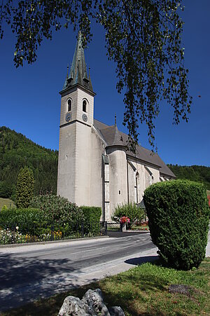 Ramsau, Pfarrkirche Mariae Empfängnis, gotische Saalkirche, 14. Jahrhundert