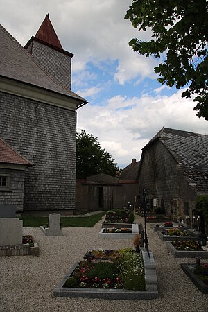 Kürnberg, Pfarrkirche hl. Jakobus d. Ältere, mittelalterlicher Kirchenbau, um 18. Jh. umgestaltet