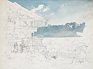 Josef Höger, Bauernhaus am Zeller See, um 1842