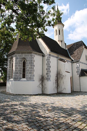 Enzesfeld,  Bürgerspitalskirche Zu den 7 heiligen Zufluchten, Saalraum, um 1400