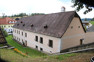 St. Wolfgang bei Weitra, Pfarrhof, an Stelle des ehemaligen Pilgerhauses errichtet