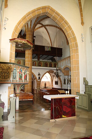 Edlitz, Pfarrkirche hl. Vitus, Chor und Langhaus bis 1455 fertiggestellt