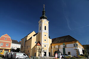 Gars, Pfarrkirche hll. Simon und Thaddäus,  ab 1724 Umbau zu barocker Saalkirche
