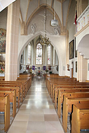 Petzenkirchen, Pfarrkirche hl. Stephan, Blick Richtung Chor