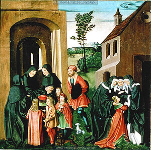 Bernhardi-Altar, Stift Zwettl, Klosteraufnahme, um 1500