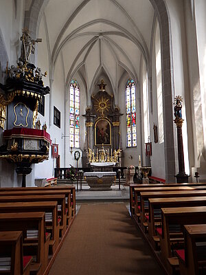 Türnitz, Pfarrkirche hl. Martin, Langhaus und Chor, Gewölbe von 1509
