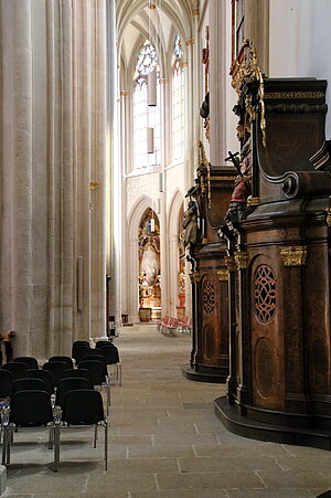 Stift Zwettl, Stiftskirche Mariae Himmelfahrt, Blick in den Umgangschor