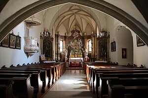 Schrattenthal, Pfarrkirche hl. Augustinus, Inneres der Pfarrkirche
