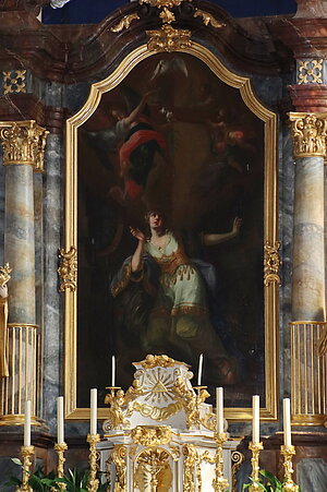 Niederranna, Pfarrkirche hl. Margaretha, Hochaltarbild, Franz Xaver Gürtler, 1775