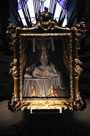 Brunn am Gebirge, Pfarrkirche hl. Kunigunde, Vesperbild, Kopie des spanischen Gnadenbildes Maria de Granada