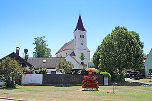Prinzendorf an der Zaya, Pfarrkirche hl. Markus, im Kern gotisch, 1693-95 barockisiert