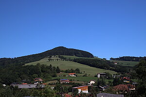 Blick über die Streusiedlung Eschenau