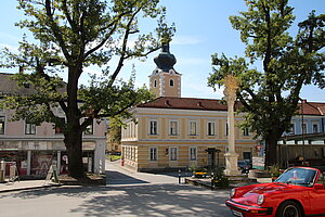 Groß-Gerungs, Blick vom Hauptplatz Richtung Kirchengasse