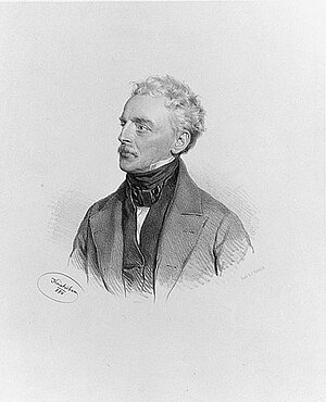 Josef Kriehuber, Porträt des Johann Peter Krafft, 1850