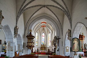 Eisgarn, Pfarrkirche Mariä Himmelfahrt, gotischer Bau  (ab 1330)