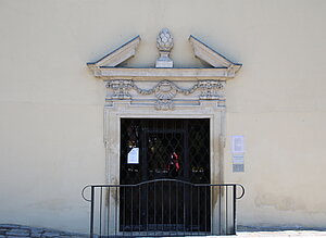 Kamegg, Wallfahrtskirche Maria Bründl, Portal, Mitte 17. Jh.