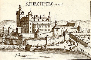 Kirchberg am Walde, Kupferstich von Georg Matthäus Vischer, aus: Topographia Archiducatus Austriae Inferioris Modernae, 1672