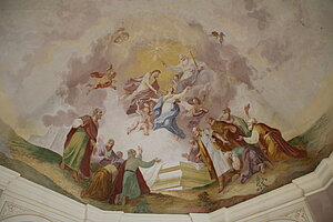 Grainbrunn, Fresken in der Bründlkapelle, 1832 von Anton Mayr