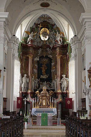 Ravelsbach, Pfarrkirche Mariae Himmelfahrt, Hochaltar, 1756 vollendet
