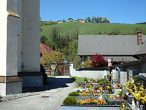 Blick über den Friedhof von Frankenfels
