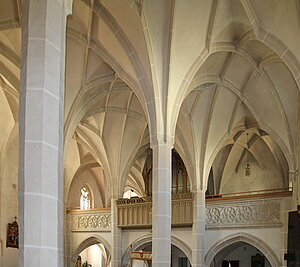 Neuhofen an der Ybbs, Pfarrkirche Mariae Himmelfahrt, Netzrippengewölbe, um 1466