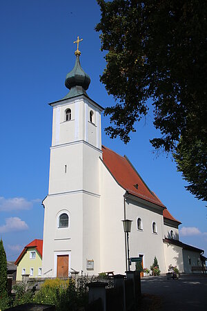 Grainbrunn, Pfarrkirche Mariae Himmelfahrt, 1694-96 von Bartholomäus Hochhaltinger errichtet