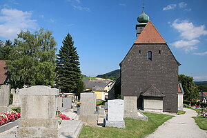 Grünbach am Schneeberg, Pfarrkirche hl. Michael, spätgotische Saalkirche mit barocken Bauteilen