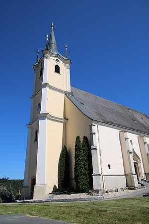 Drosendorf, Pfarrkirche Hll. Peter und Paul in der Altstadt, spätgotische Staffelkirche, um 1517