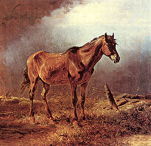 F. Gauermann, Pferd auf der Weide, um 1840/45