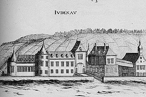 Schloss Judenau, Kupferstich von Georg Matthäus Vischer, aus: Topographia Archiducatus Austriae Inferioris Modernae, 1672