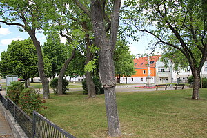 Sitzendorf an der Schmida, rechteckiger Marktplatz, um 1230 angelegt