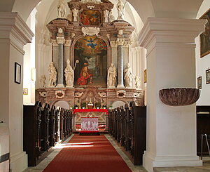 Joachimsberg, Filialkirche hl. Joachim, Bau des 17. Jh.