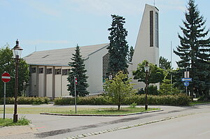 Felixdorf, Pfarrkirche, 1958-1960 von Kurt Bartak erbaut