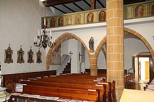 Edlitz, Pfarrkirche hl. Vitus, Westempore 4. Viertel 15. Jahrhundert eingebaut