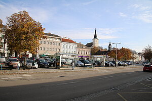 Hollabrunn, Blick über den Hauptplatz