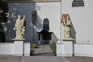 Reinprechtspölla, Pfarrkirche hl. Pankraz, Zugang zur Pfarrkirche