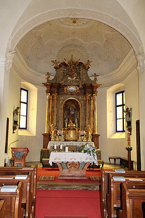 Maria Ponsee, Pfarr- und Wallfahrtskirche Mariä Geburt, Hochaltar, um 1720-30