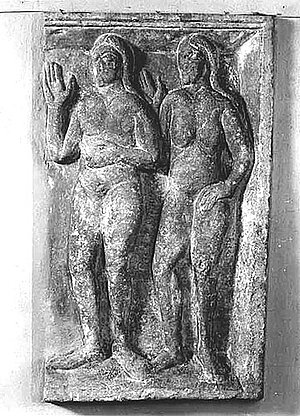 Gobelsburger Reliefs, Adam und Eva, um 1150/75