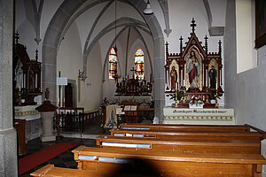 Harmanschlag, Pfarrkirche hl. Wenzel, romanische Kirche, zwischen 1497 und1523 zu spätgotischer Halle umgebaut