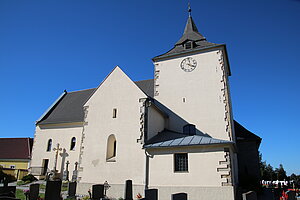 Echsenbach, Pfarrkirche hl. Jakobus der Ältere, romanische Chorturmkirche, um 1427 umgebaut