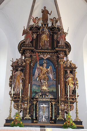 St. Michael am Bruckbach, Pfarrkirche hl. Michael, Hochaltar von 1631