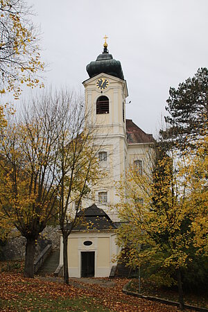 Kaltenleutgeben, Pfarr- und Wallfahrtskirche hl. Jakobus der Ältere, 1729 von Jakob Oeckhl erbaut