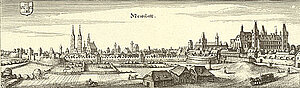 Wiener Neustadt, Stich Merian 1649