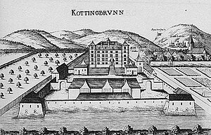 Schloss Kottingbrunn, Georg Matthäus Vischer, 1672
