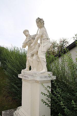 Tulbing, Skulpturengruppen Geheimnisse des schmerzhaften Rosenkranzes, 1735