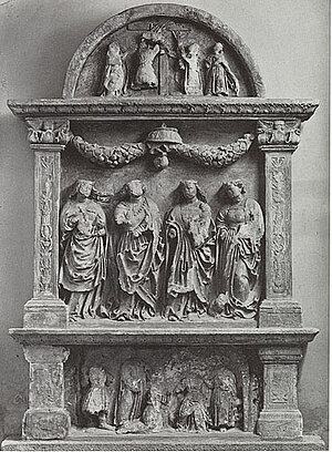 Altar aus Wultendorf, (Breitenbrunner?) Kalksandstein, um 1515-1520