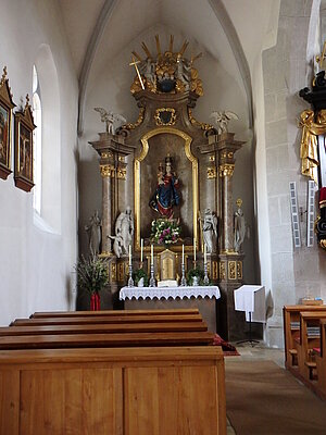 Türnitz, Pfarrkirche hl. Martin, Marienaltar von 1722