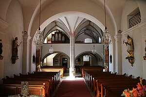 Langschlag, Pfarrkirche hl. Stephan, spätgotische Westempore