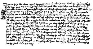 Zillingdorf, Urkunde von 1342 X 13, älteste Ortsnennung