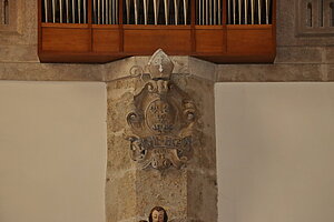 Ramsau, Pfarrkirche Mariae Empfängnis, Wappen Lilienfeld an Westempore